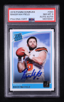 Baker Mayfield Signed 2018 Donruss #303 RR RC (PSA 8) at PristineAuction.com
