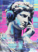 "Echoes of Antiquity" 27x36 2025 Print by Elena Vaisman | Ele2Wais (Vaisman) at PristineAuction.com