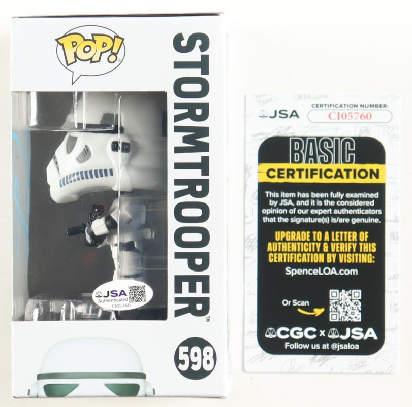 Kevin Smith Signed "Star Wars" #598 Stormtrooper Funko Pop! Bobble-Head Vinyl Figure (JSA) at PristineAuction.com Kevin Smith Signed "Star Wars" #598 Stormtrooper Funko Pop! Bobble-Head Vinyl Figure (JSA) at PristineAuction.com