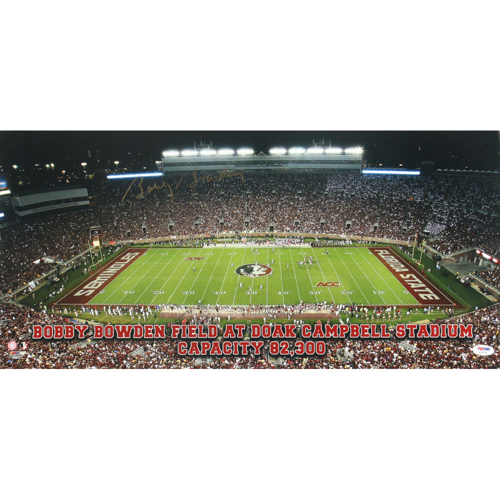 Bobby Bowden Signed Florida State Seminoles 12x25 Photo (PSA) at PristineAuction.com Bobby Bowden Signed Florida State Seminoles 12x25 Photo (PSA) at PristineAuction.com