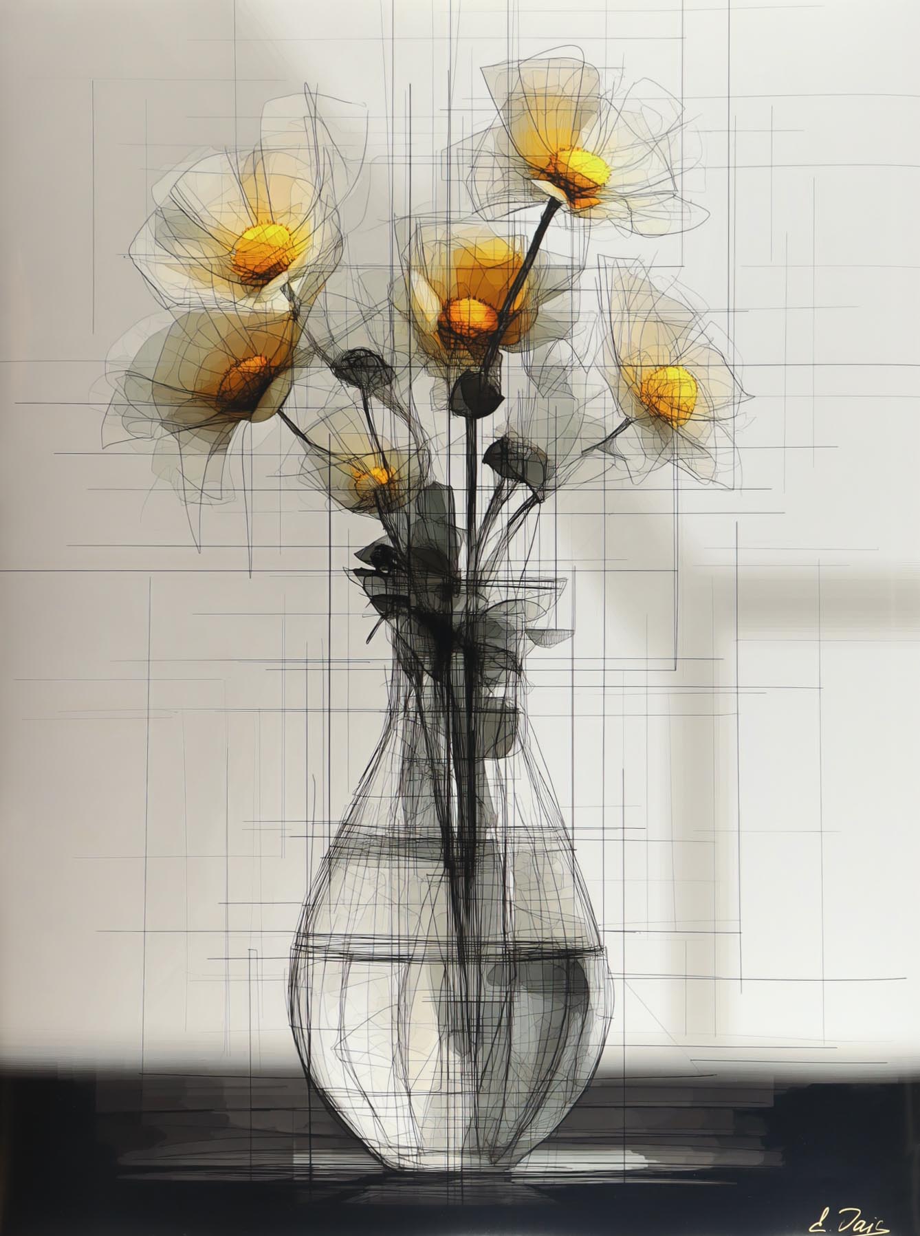 "Fragile Equilibrium #2" 27x36 2025 Print by Elena Vaisman | Ele2Wais (Vaisman) at PristineAuction.com "Fragile Equilibrium #2" 27x36 2025 Print by Elena Vaisman | Ele2Wais (Vaisman) at PristineAuction.com