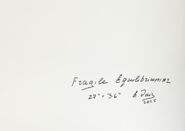 "Fragile Equilibrium #2" 27x36 2025 Print by Elena Vaisman | Ele2Wais (Vaisman) at PristineAuction.com "Fragile Equilibrium #2" 27x36 2025 Print by Elena Vaisman | Ele2Wais (Vaisman) at PristineAuction.com