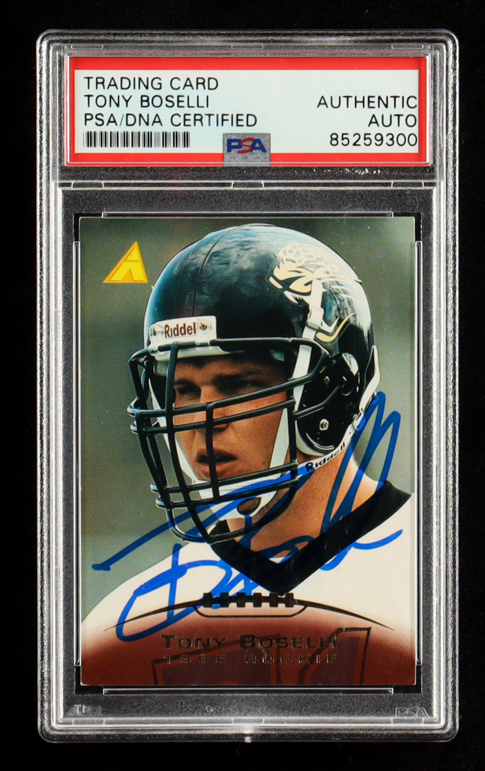 Tony Boselli Signed 1995 Pinnacle #233 (PSA) at PristineAuction.com Tony Boselli Signed 1995 Pinnacle #233 (PSA) at PristineAuction.com