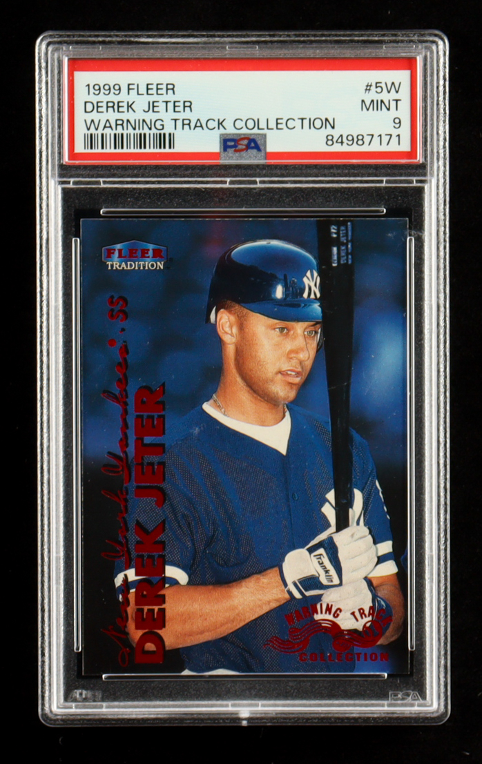 Derek Jeter 1999 Fleer Warning Track Collection #5W (PSA 9) at PristineAuction.com Derek Jeter 1999 Fleer Warning Track Collection #5W (PSA 9) at PristineAuction.com