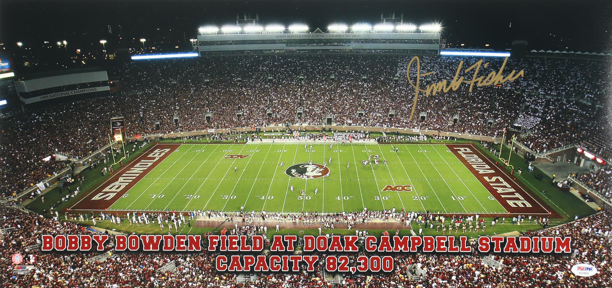 Jimbo Fisher Signed Florida State Seminoles 12x25 Photo (PSA) at PristineAuction.com Jimbo Fisher Signed Florida State Seminoles 12x25 Photo (PSA) at PristineAuction.com