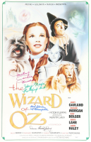 "The Wizard of Oz" 16x24 Poster Cast-Signed by (4) with Mickey Carroll, Jerry Maren, Karl Slover, & Donna Stewart Hardway with Inscriptions (JSA) at PristineAuction.com