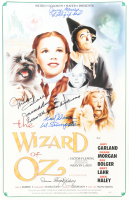"The Wizard of Oz" 16x24 Poster Cast-Signed by (4) with Mickey Carroll, Jerry Maren, Karl Slover, & Donna Stewart Hardway with Inscriptions (JSA) at PristineAuction.com