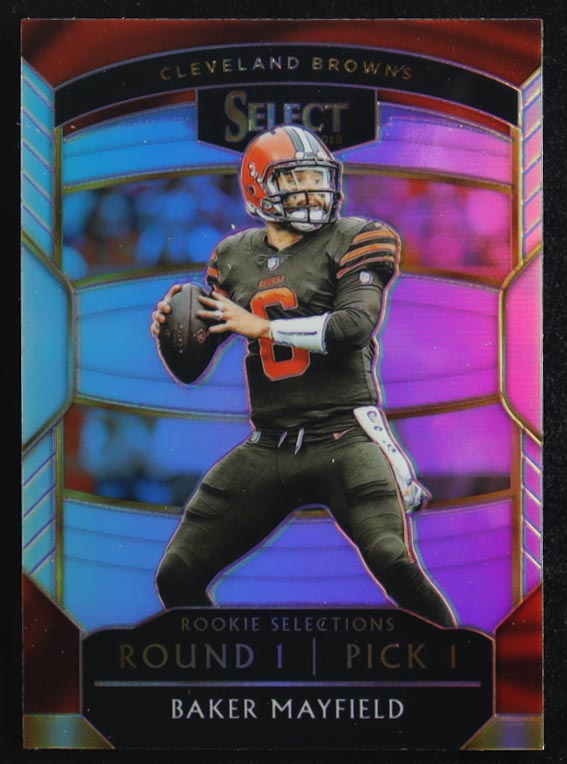 Baker Mayfield 2018 Panini Select Rookie Selections Prizm #RS-1 at PristineAuction.com Baker Mayfield 2018 Panini Select Rookie Selections Prizm #RS-1 at PristineAuction.com