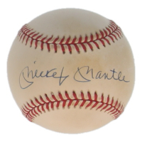 Mickey Mantle Signed OAL Baseball (PSA | Auto Grade 9) at PristineAuction.com