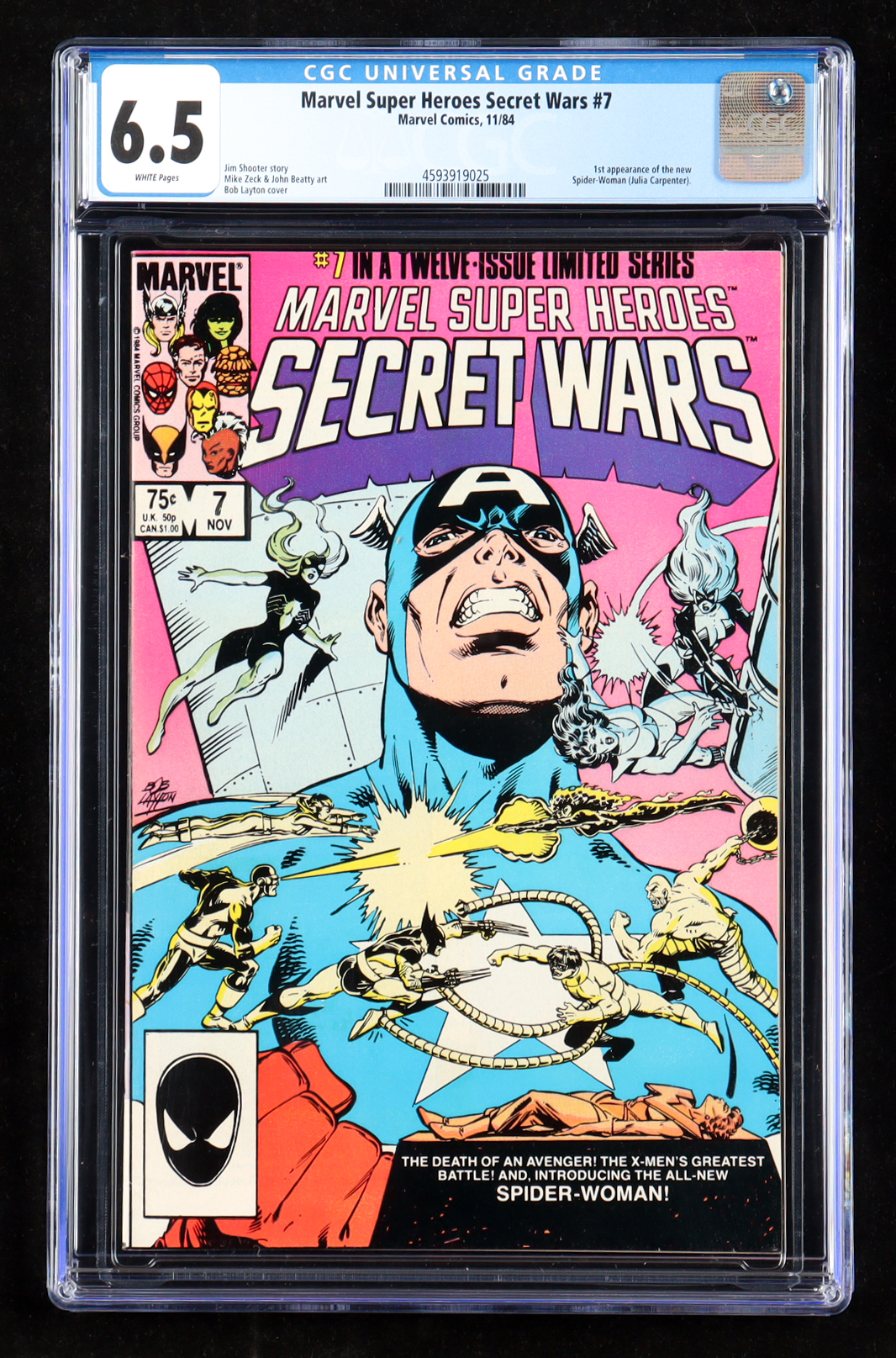 1984 "Marvel Super-Heroes: Secret Wars" Issue #7 Marvel Comic Book (CGC 6.5) at PristineAuction.com 1984 "Marvel Super-Heroes: Secret Wars" Issue #7 Marvel Comic Book (CGC 6.5) at PristineAuction.com