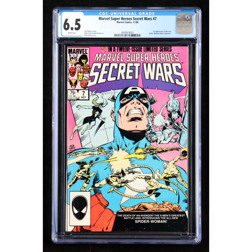 1984 "Marvel Super-Heroes: Secret Wars" Issue #7 Marvel Comic Book (CGC 6.5) at PristineAuction.com 1984 "Marvel Super-Heroes: Secret Wars" Issue #7 Marvel Comic Book (CGC 6.5) at PristineAuction.com