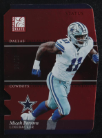 Micah Parsons 2023 Panini Donruss Elite '03 Status Red Die Cut #12 #01/99 at PristineAuction.com