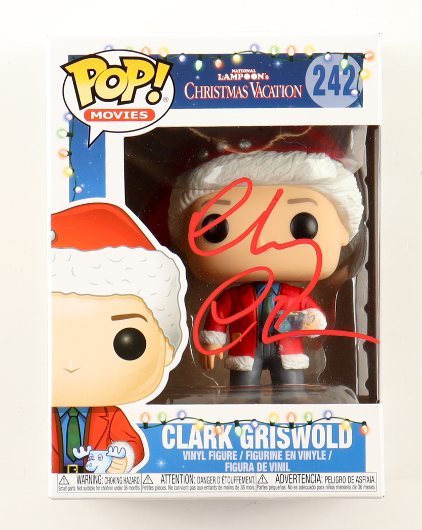 Chevy Chase Signed "National Lampoon's Christmas Vacation" #242 Clark Griswold Funko Pop! Vinyl Figure (Beckett) at PristineAuction.com Chevy Chase Signed "National Lampoon's Christmas Vacation" #242 Clark Griswold Funko Pop! Vinyl Figure (Beckett) at PristineAuction.com