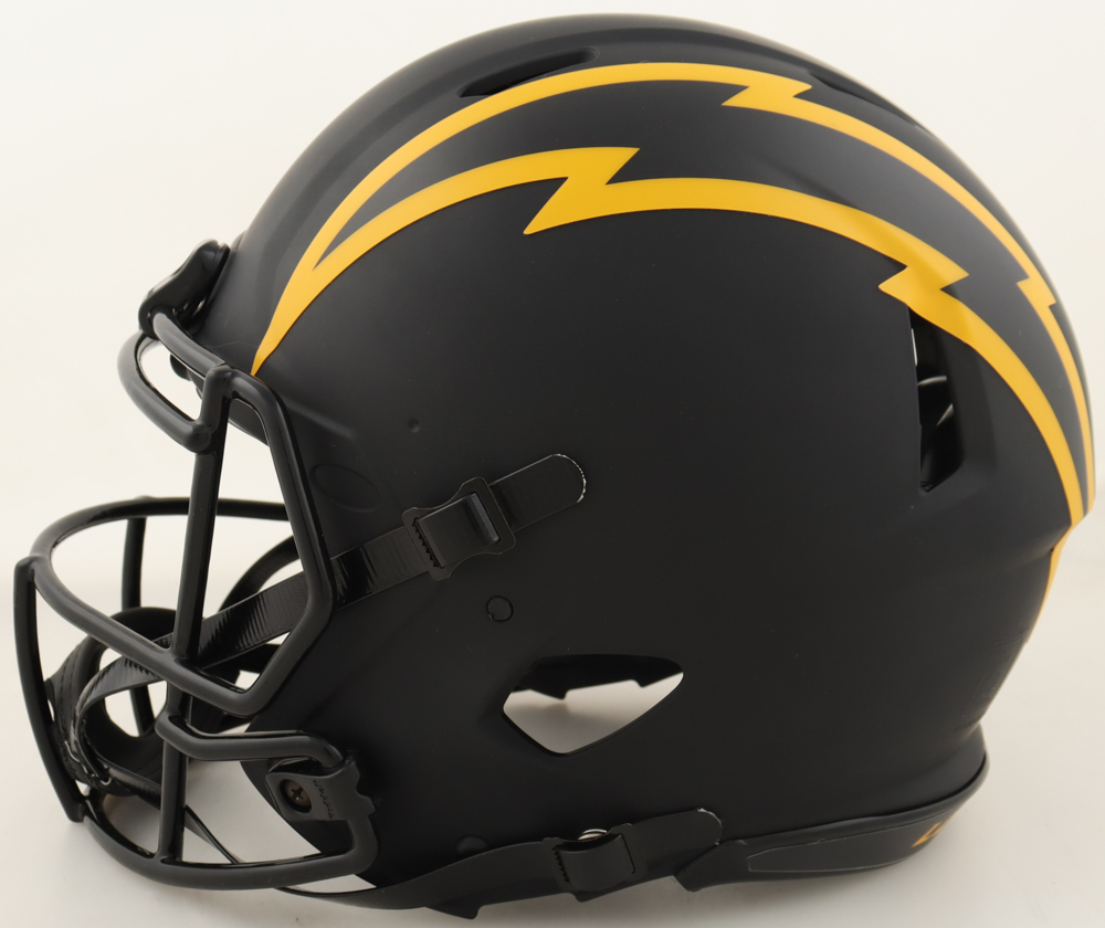 Joey Bosa Signed Chargers Full-Size Authentic On-Field Eclipse Alternate Speed Helmet (Beckett) at PristineAuction.com Joey Bosa Signed Chargers Full-Size Authentic On-Field Eclipse Alternate Speed Helmet (Beckett) at PristineAuction.com