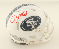 Joe Montana Signed 49ers Salute To Service Alternate Speed Mini Helmet (Beckett) at PristineAuction.com