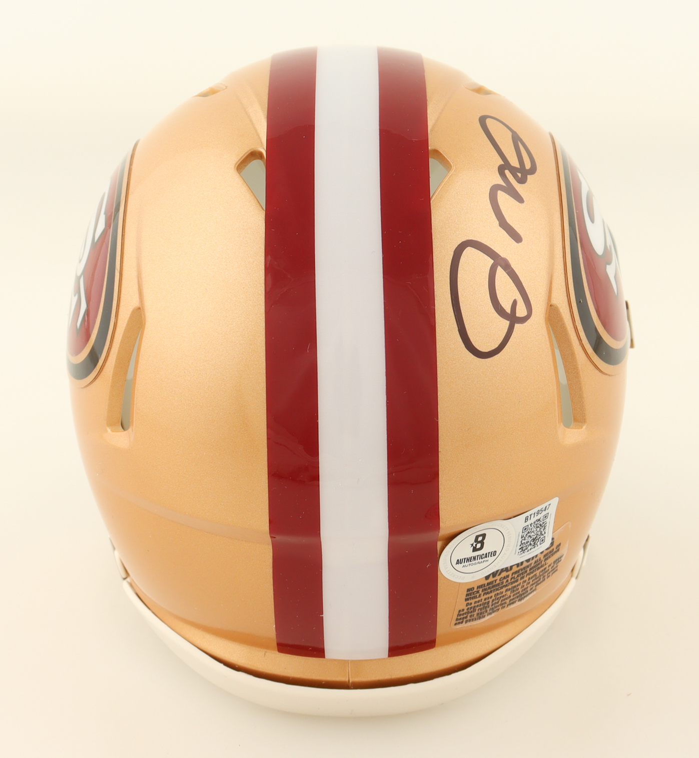 Joe Montana Signed 49ers Speed Mini Helmet (Beckett) at PristineAuction.com Joe Montana Signed 49ers Speed Mini Helmet (Beckett) at PristineAuction.com