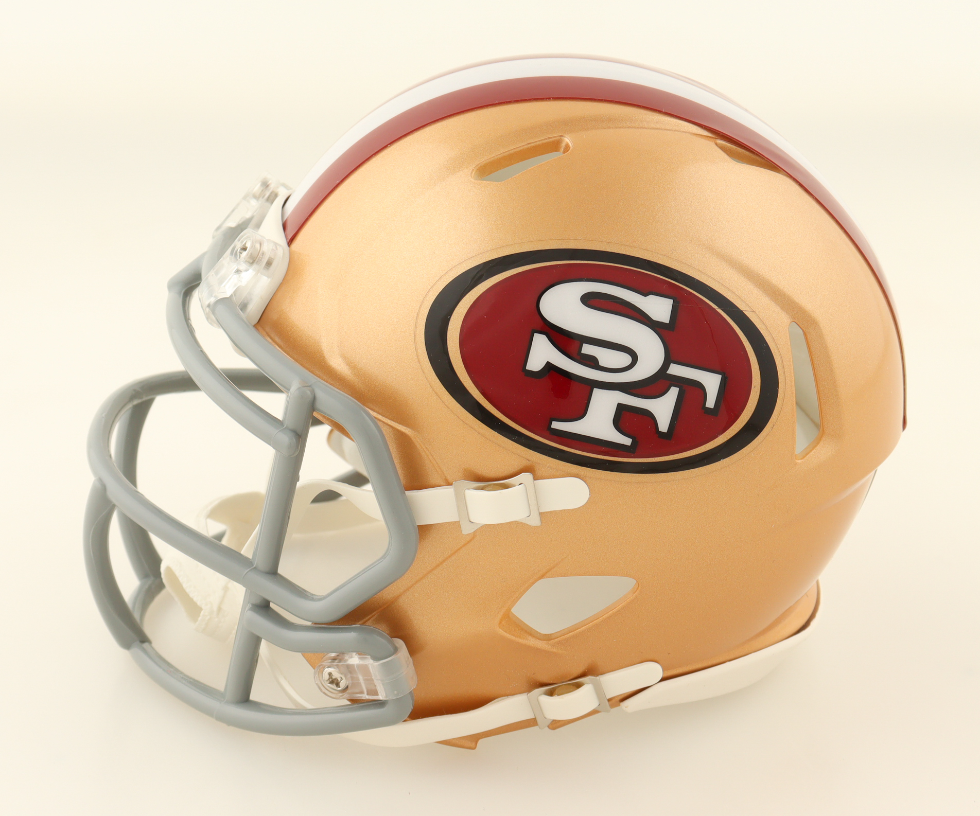 Joe Montana Signed 49ers Speed Mini Helmet (Beckett) at PristineAuction.com Joe Montana Signed 49ers Speed Mini Helmet (Beckett) at PristineAuction.com