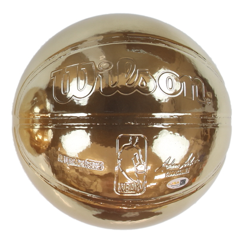Allen Iverson Signed Gold Chrome NBA Basketball (JSA) at PristineAuction.com Allen Iverson Signed Gold Chrome NBA Basketball (JSA) at PristineAuction.com