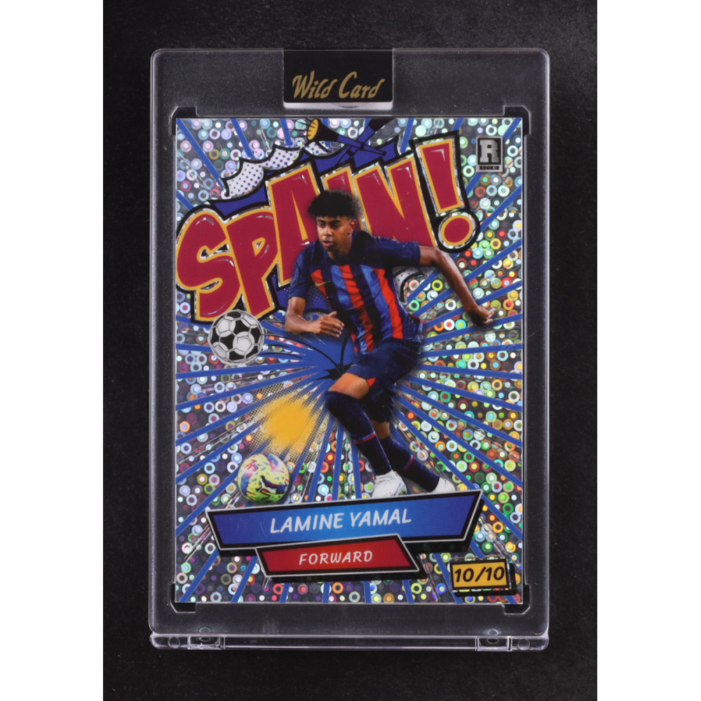 Lamine Yamal 2024 Wild Card Comix SPAIN! Silver Donut Circles #ACSB-LY5 #10/10 RC at PristineAuction.com