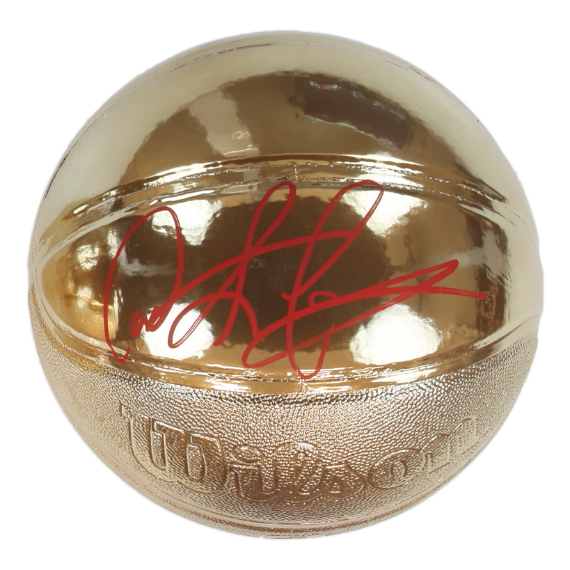 Dennis Rodman Signed Gold Chrome NBA Basketball (JSA) at PristineAuction.com Dennis Rodman Signed Gold Chrome NBA Basketball (JSA) at PristineAuction.com