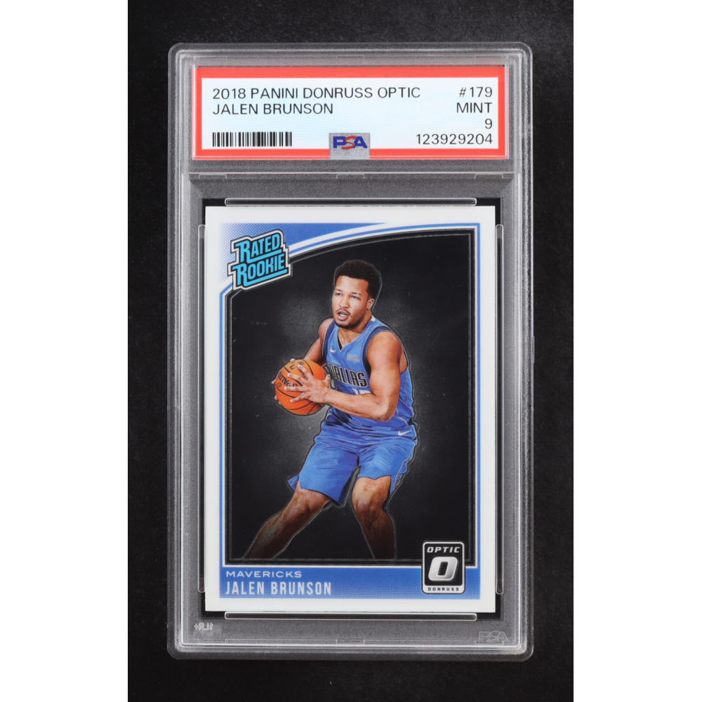 Jalen Brunson 2018-19 Donruss Optic #179 RR RC (PSA 9) at PristineAuction.com