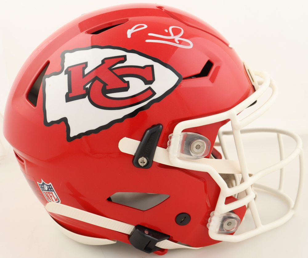 Patrick Mahomes Signed Chiefs Full-Size Authentic On-Field SpeedFlex Helmet (JSA) at PristineAuction.com Patrick Mahomes Signed Chiefs Full-Size Authentic On-Field SpeedFlex Helmet (JSA) at PristineAuction.com