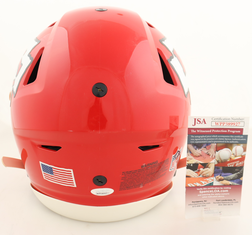Patrick Mahomes Signed Chiefs Full-Size Authentic On-Field SpeedFlex Helmet (JSA) at PristineAuction.com Patrick Mahomes Signed Chiefs Full-Size Authentic On-Field SpeedFlex Helmet (JSA) at PristineAuction.com