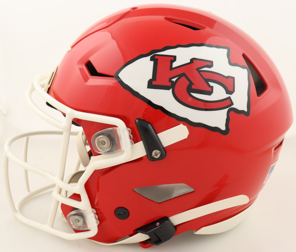 Patrick Mahomes Signed Chiefs Full-Size Authentic On-Field SpeedFlex Helmet (JSA) at PristineAuction.com Patrick Mahomes Signed Chiefs Full-Size Authentic On-Field SpeedFlex Helmet (JSA) at PristineAuction.com