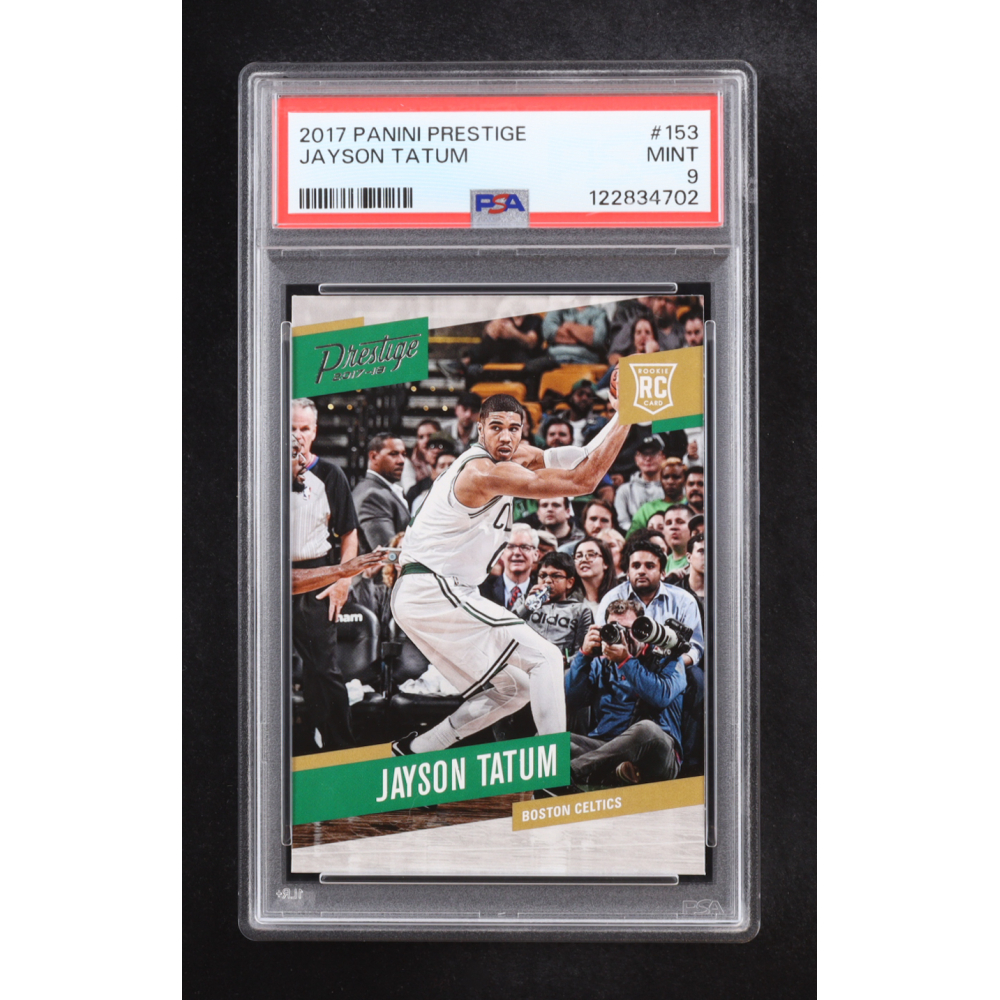 Jayson Tatum 2017-18 Prestige #153 RC (PSA 9) at PristineAuction.com