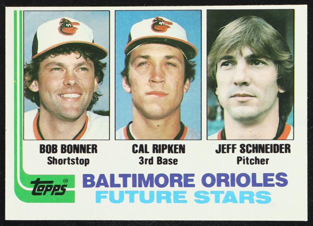 Bob Bonner / Cal Ripken Jr. / Jeff Schneider 1982 Topps #21 RC at PristineAuction.com Bob Bonner / Cal Ripken Jr. / Jeff Schneider 1982 Topps #21 RC at PristineAuction.com