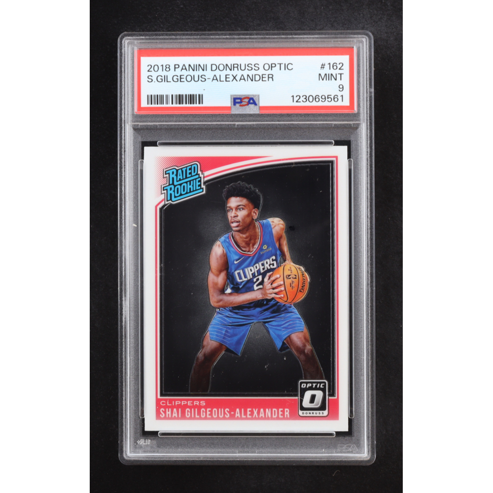 Shai Gilgeous-Alexander 2018-19 Donruss Optic #162 RR RC (PSA 9) at PristineAuction.com