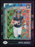Rome Odunze 2024 Panini Donruss Optic Rated Rookie Purple Scope #286 RC at PristineAuction.com