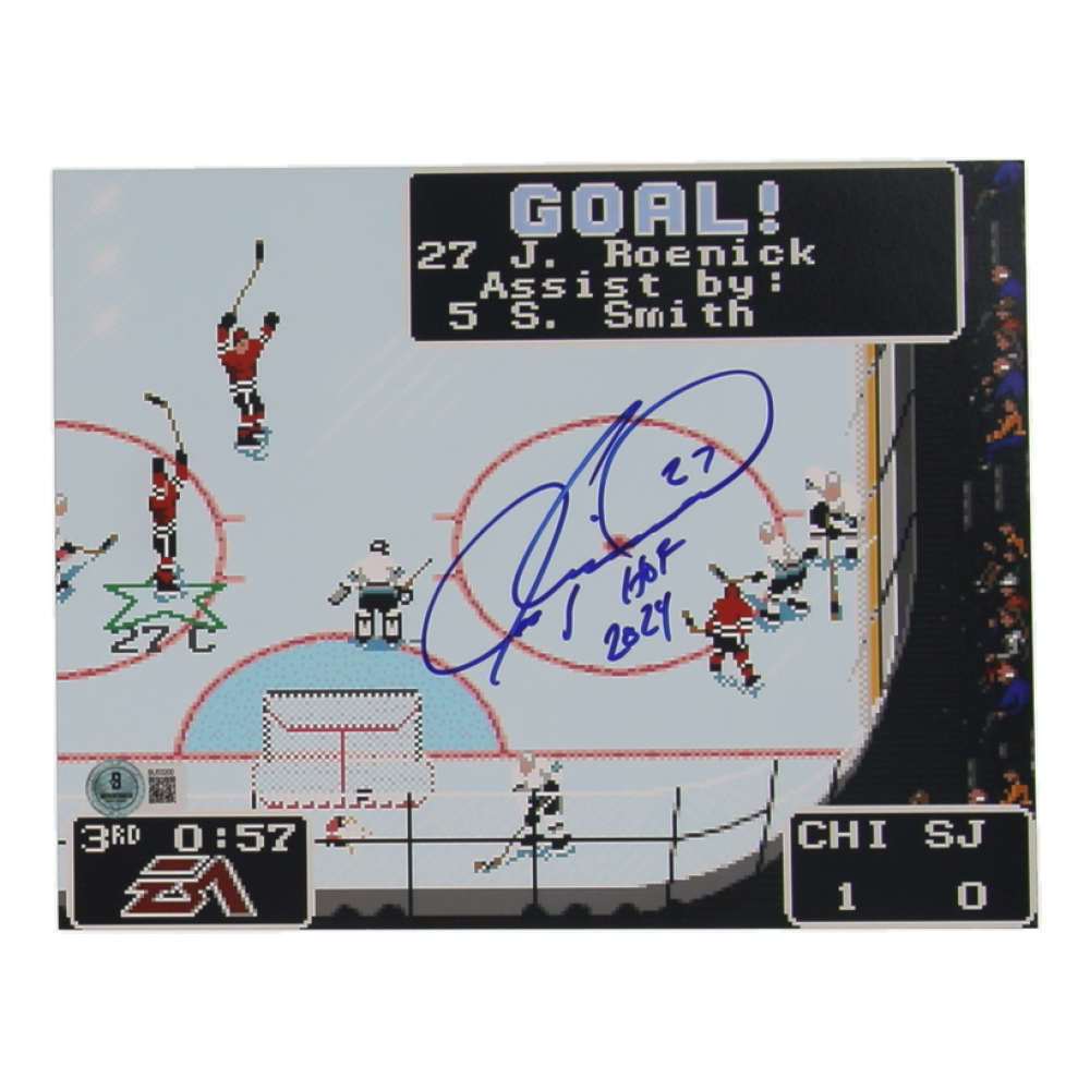 Jeremy Roenick Signed 8x10 Photo Inscribed "HOF 2024" (Beckett) at PristineAuction.com