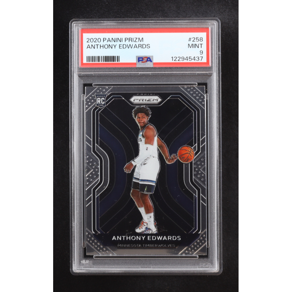 Anthony Edwards 2020 Panini Prizm #258 RC (PSA 9) at PristineAuction.com