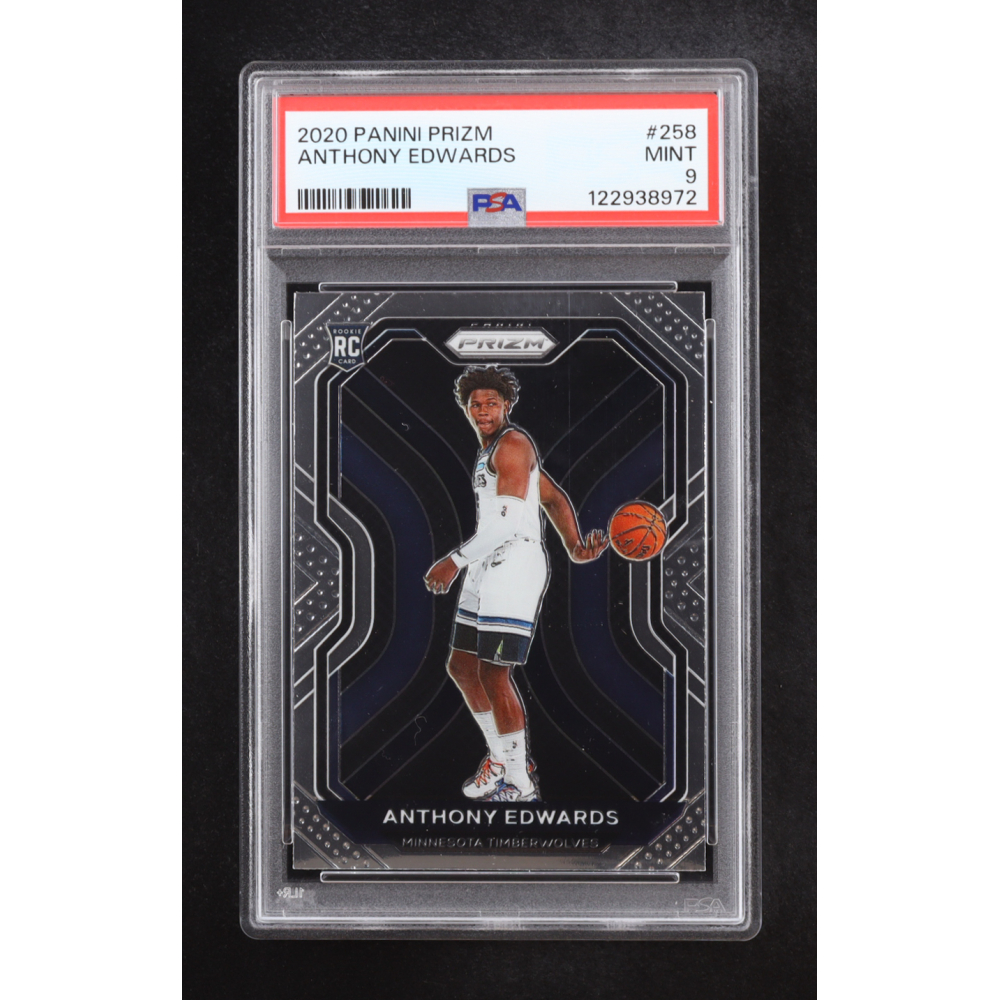 Anthony Edwards 2020 Panini Prizm #258 RC (PSA 9) at PristineAuction.com