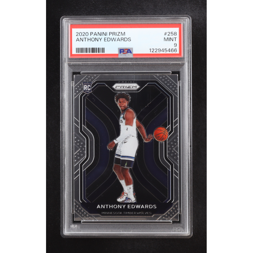 Anthony Edwards 2020 Panini Prizm #258 RC (PSA 9) at PristineAuction.com