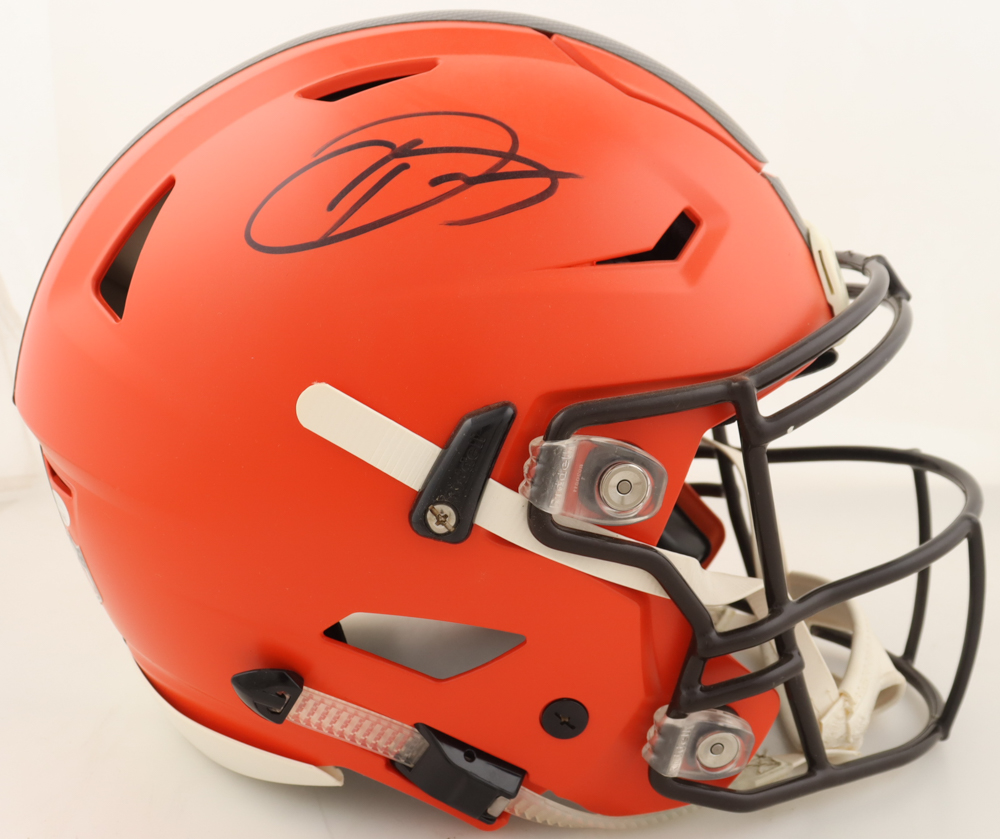 Odell Beckham Jr. Signed Browns Full-Size Authentic On-Field SpeedFlex Helmet (JSA) at PristineAuction.com Odell Beckham Jr. Signed Browns Full-Size Authentic On-Field SpeedFlex Helmet (JSA) at PristineAuction.com