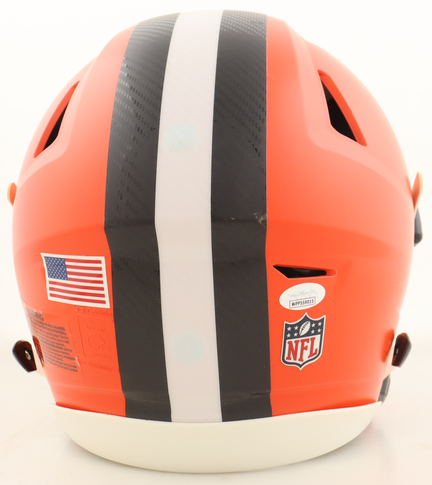Odell Beckham Jr. Signed Browns Full-Size Authentic On-Field SpeedFlex Helmet (JSA) at PristineAuction.com Odell Beckham Jr. Signed Browns Full-Size Authentic On-Field SpeedFlex Helmet (JSA) at PristineAuction.com
