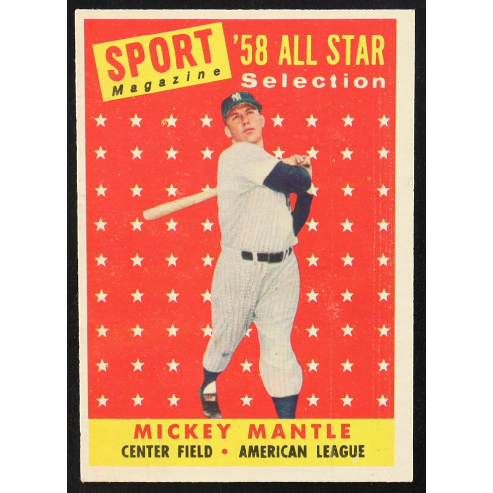 Mickey Mantle 1958 Topps #487 AS TP at PristineAuction.com