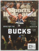 Giannis Antetokounmpo Signed 2021 "Sports Illustrated" Magazine (PSA) at PristineAuction.com