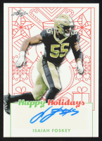 Isaiah Foskey 2023 Leaf Happy Holidays Autograph #BAIF1 RC at PristineAuction.com