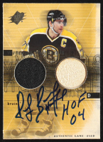 Ray Bourque Signed 2000-01 SPx Winning Materials #RB Inscribed "HOF 04" (JSA) at PristineAuction.com