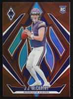 J.J. McCarthy 2024 Panini Phoenix Orange #185 RC at PristineAuction.com