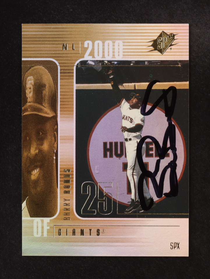 Barry Bonds Signed 2000 SPx #38 (Beckett) at PristineAuction.com Barry Bonds Signed 2000 SPx #38 (Beckett) at PristineAuction.com