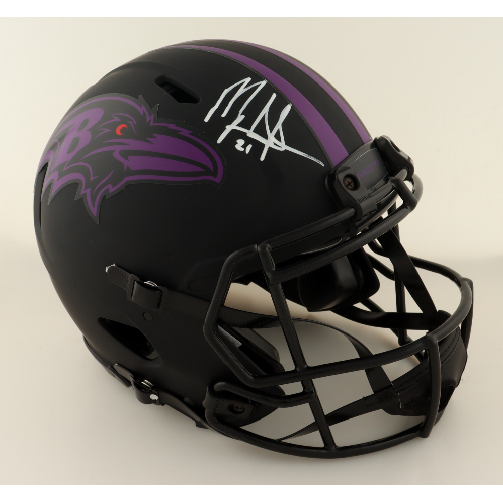Mark Ingram Signed Ravens Full-Size Authentic On-Field Eclipse Alternate Speed Helmet (Beckett) at PristineAuction.com