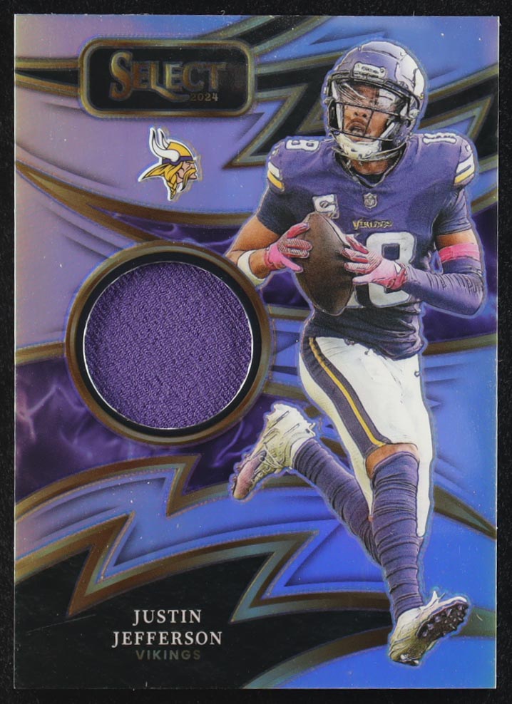 Justin Jefferson 2024 Select Sparks Materials Prizm #41 #4/149 at PristineAuction.com Justin Jefferson 2024 Select Sparks Materials Prizm #41 #4/149 at PristineAuction.com