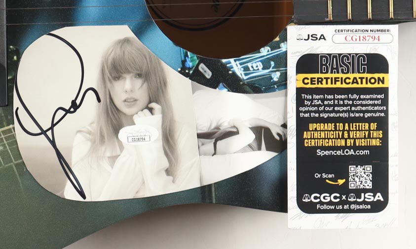 Taylor Swift Guitar with Signed Custom Insert Pickguard (JSA) at PristineAuction.com Taylor Swift Guitar with Signed Custom Insert Pickguard (JSA) at PristineAuction.com