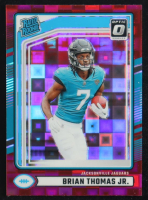 Brian Thomas Jr. 2024 Panini Donruss Optic Rated Rookie Red Pandora Prizm #313 RC at PristineAuction.com