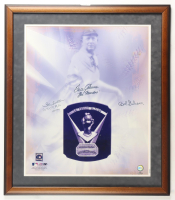 Steve Carlton, Tom Seaver & Bob Gibson Signed Cy Young Award Custom Frames Photo Display Inscribed "Cy 72, 77, 80, 82 HOF 94" & "Mr. Franchise" (Steiner) at PristineAuction.com
