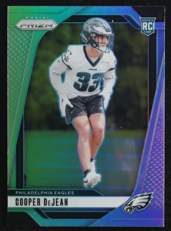 Cooper DeJean 2024 Panini Prizm Silver #321 RC at PristineAuction.com Cooper DeJean 2024 Panini Prizm Silver #321 RC at PristineAuction.com